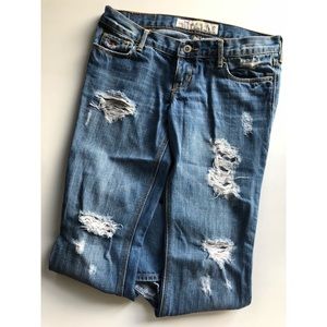 Hollister Ripped Bootcut Jeans